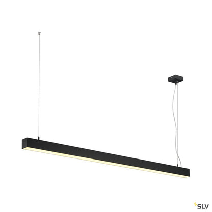 SLV Q-LINE DALI SINGLE LED, Pendelleuchte, dimmbar, 1500mm, schwarz
