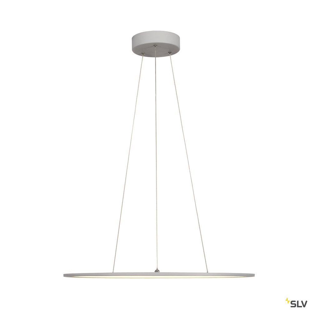 SLV LED PANEL ROUND, Pendelleuchte , silbergrau, 360LED, 40W, dimmbar 1-10V, 3000K
