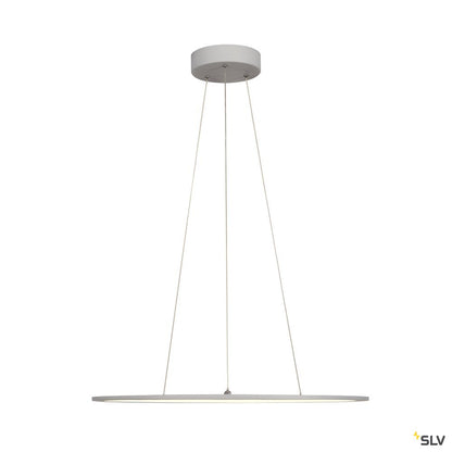 SLV LED PANEL ROUND, Pendelleuchte , silbergrau, 360LED, 40W, dimmbar 1-10V, 4000K