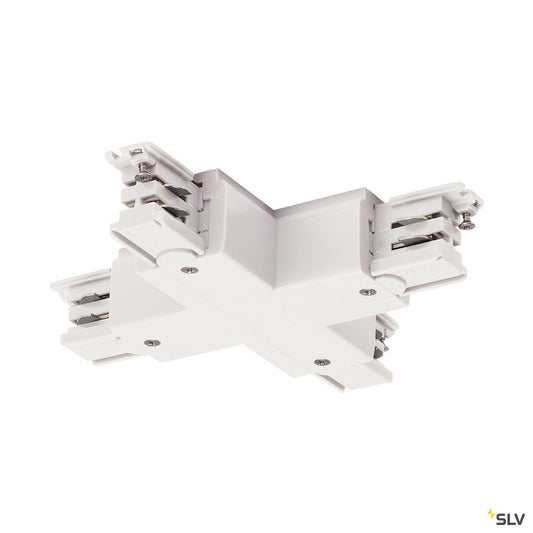 SLV X-Verbinder für S-TRACK 3P.- Schiene, verkehrsweiß