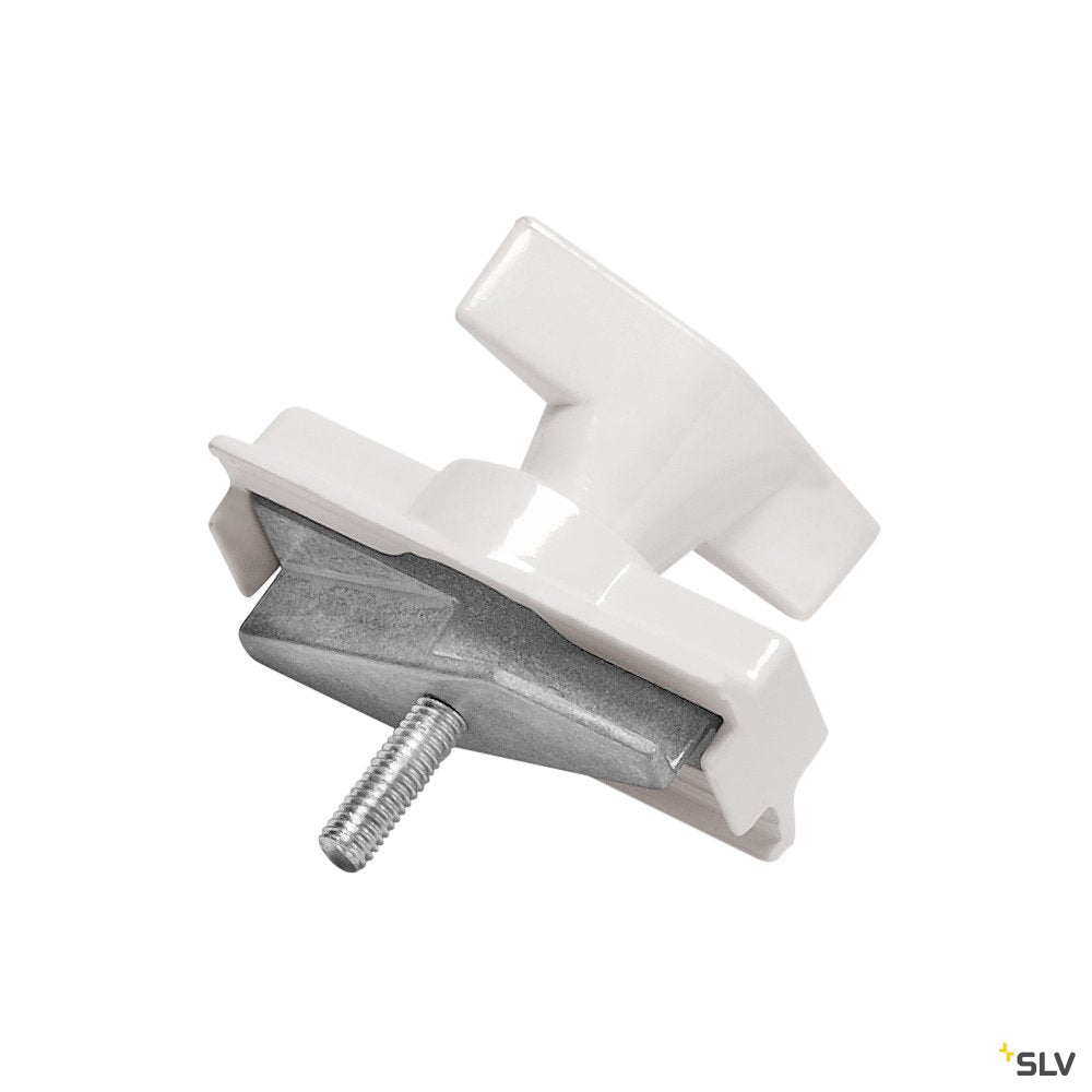 SLV Leuchtenadapter, mechanisch für S-TRACK 3P.-Schiene, verkehrsweiß