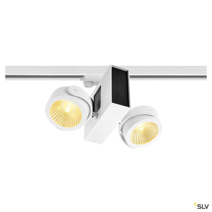 SLV TEC KALU double weiß/bl. 24° 3000K, inkl. 3P.-Adapter