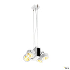 SLV TEC KALU CW, LED Indoor Wand- und Deckenaufbauleuchte, quad weiß/schwarz 60° 3000K