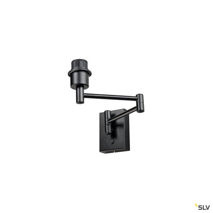 SLV FENDA Base, WL, Indoor Wandaufbauleuchte, E27, max. 40W, schwarz