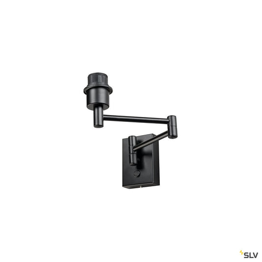 SLV FENDA Base, WL, Indoor Wandaufbauleuchte, E27, max. 40W, schwarz