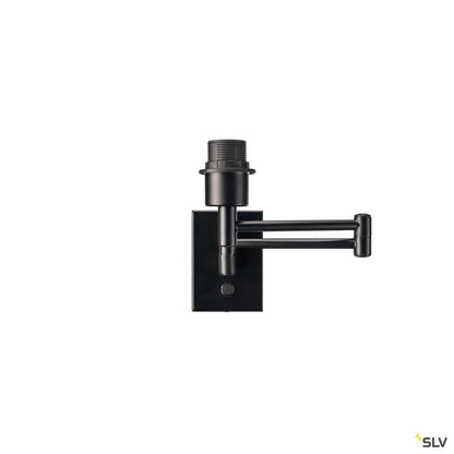 SLV FENDA Base, WL, Indoor Wandaufbauleuchte, E27, max. 40W, schwarz