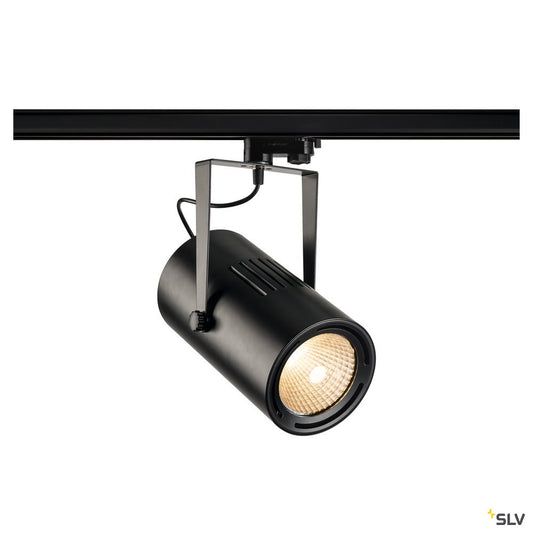 SLV EURO SPOT TRACK schwarz, 3000K, 12°, inkl. 3P.-Adapter