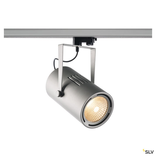 SLV EURO SPOT TRACK silber, 3000K, 60°, inkl. 3P.-Adapter