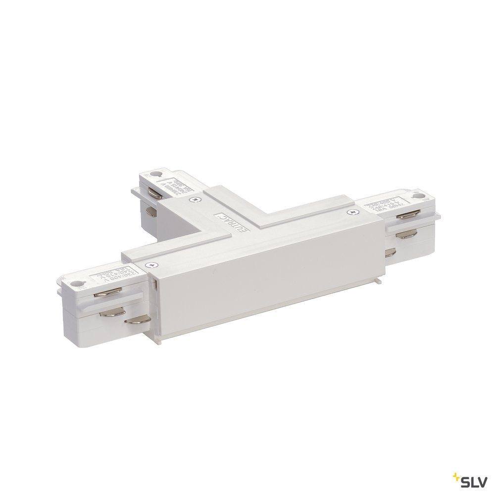 EUTRAC T-Verbinder Erde rechts, weiss