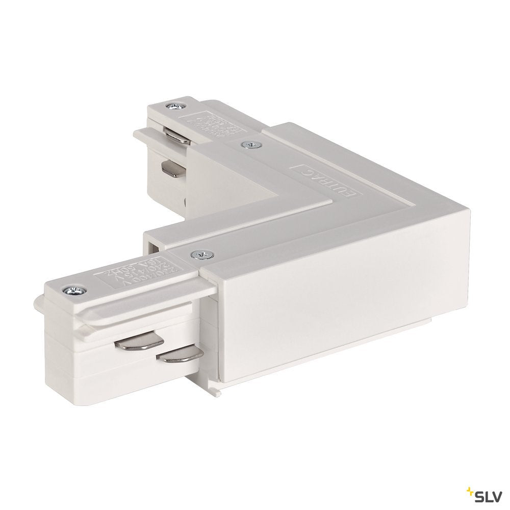 SLV EUTRAC L-Verbinder Erde innen, verkehrsweiss