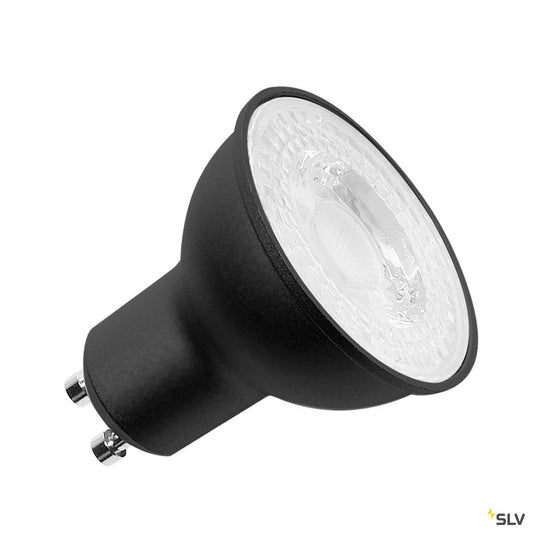 SLV LED Leuchtmittel, QPAR51, GU10, 7,2W, 36°, 3000K schwarz