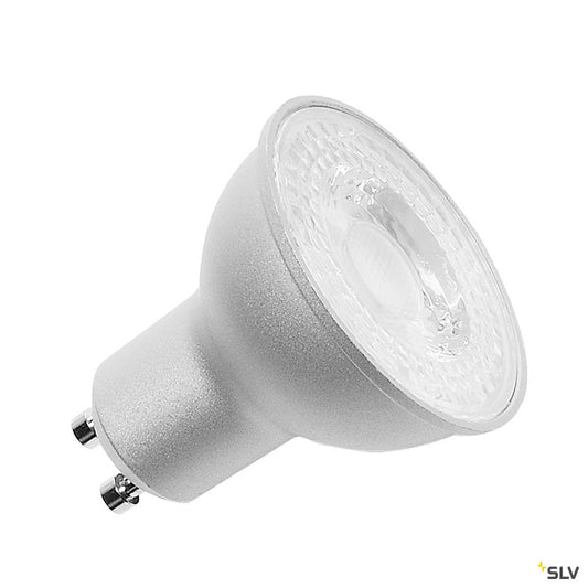SLV LED Leuchtmittel, QPAR51, GU10, 7,2W, 36° 4000K silber