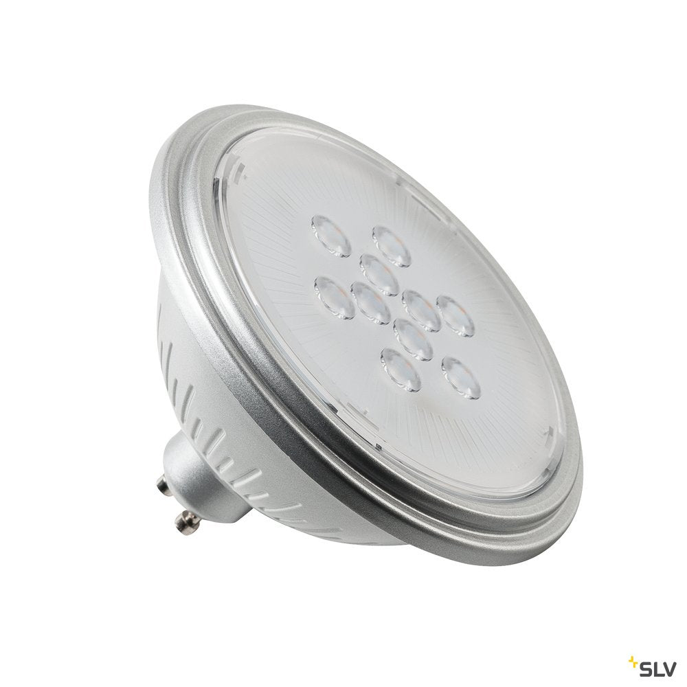 SLV LED Leuchtmittel, QPAR111, GU10, 7W, 3000K, 25° silber