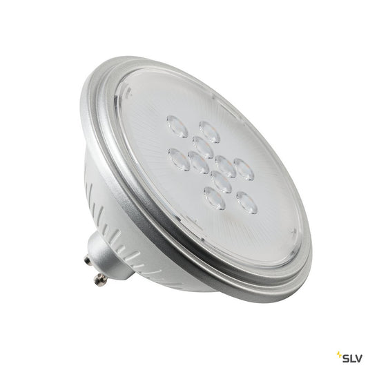 SLV LED Leuchtmittel, QPAR111, GU10, 7W, 3000K, 25° silber
