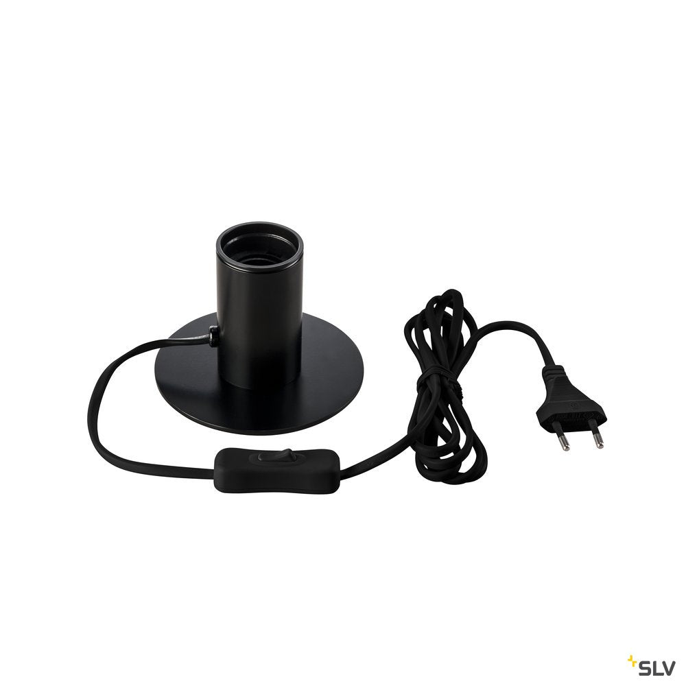 SLV FITU TL, Indoor Tischleuchte, schwarz, E27, max. 10W