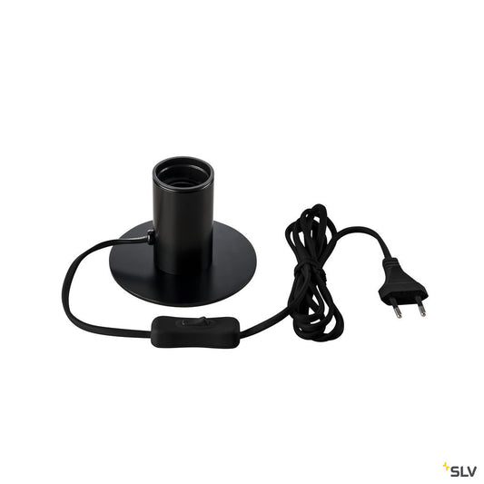 SLV FITU TL, Indoor Tischleuchte, schwarz, E27, max. 10W