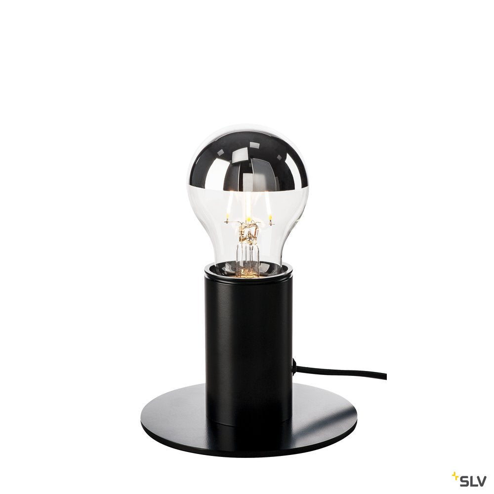 SLV FITU TL, Indoor Tischleuchte, schwarz, E27, max. 10W
