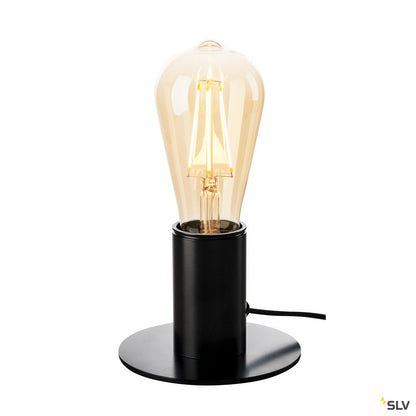 SLV FITU TL, Indoor Tischleuchte, schwarz, E27, max. 10W