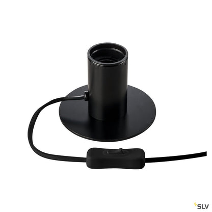 SLV FITU TL, Indoor Tischleuchte, schwarz, E27, max. 10W