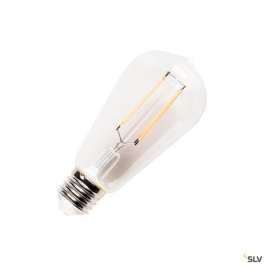 SLV LED Leuchtmittel, ST58, E27, 7,1W, 2700K, 330°, clear