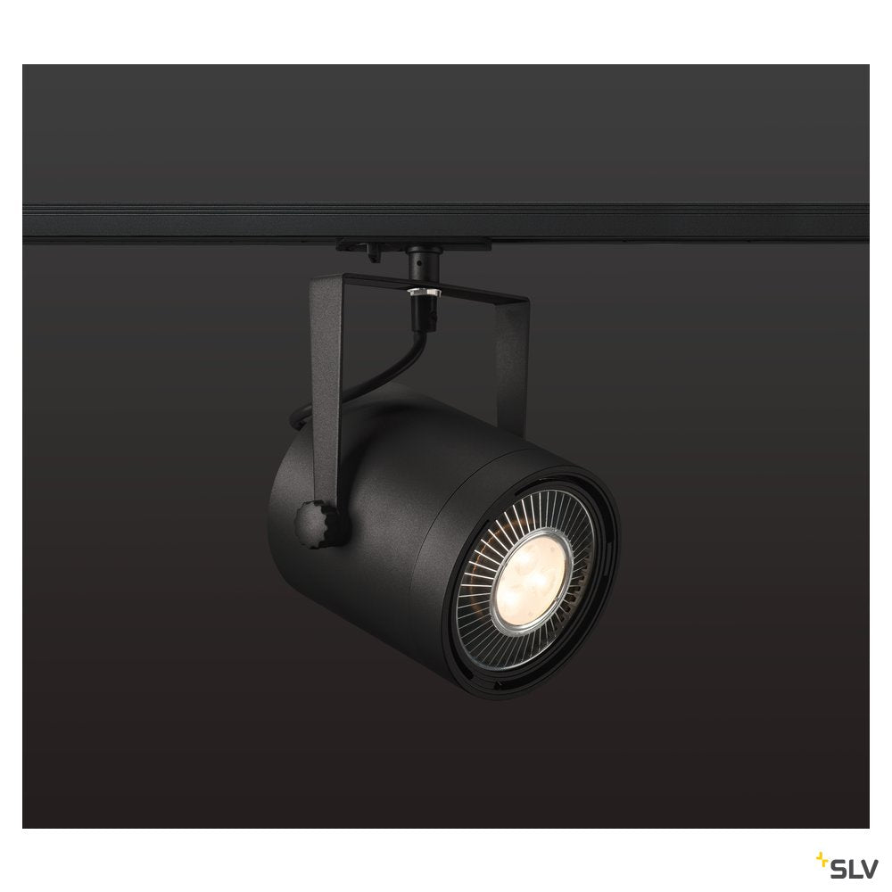 SLV EURO SPOT TRACK SPOT, schwarz, QPAR111 75W, inkl. 1P.-Adapter