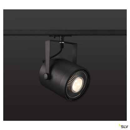 SLV EURO SPOT TRACK SPOT, schwarz, QPAR111 75W, inkl. 1P.-Adapter