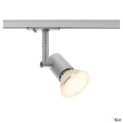SLV SPOT TRACK, E27, silbergrau, 75W, inkl. 1P.-Adapter