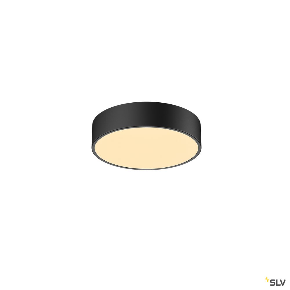 SLV MEDO 30 CW, CORONA, LED Indoor Wand- und Deckenaufbauleuchte, TRIAC, schwarz, 3000/4000K