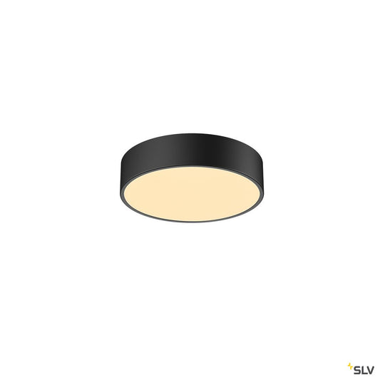 SLV MEDO 30 CW, CORONA, LED Indoor Wand- und Deckenaufbauleuchte, TRIAC, schwarz, 3000/4000K