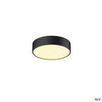 SLV MEDO 30 CW, CORONA, LED Indoor Wand- und Deckenaufbauleuchte, TRIAC, schwarz, 3000/4000K