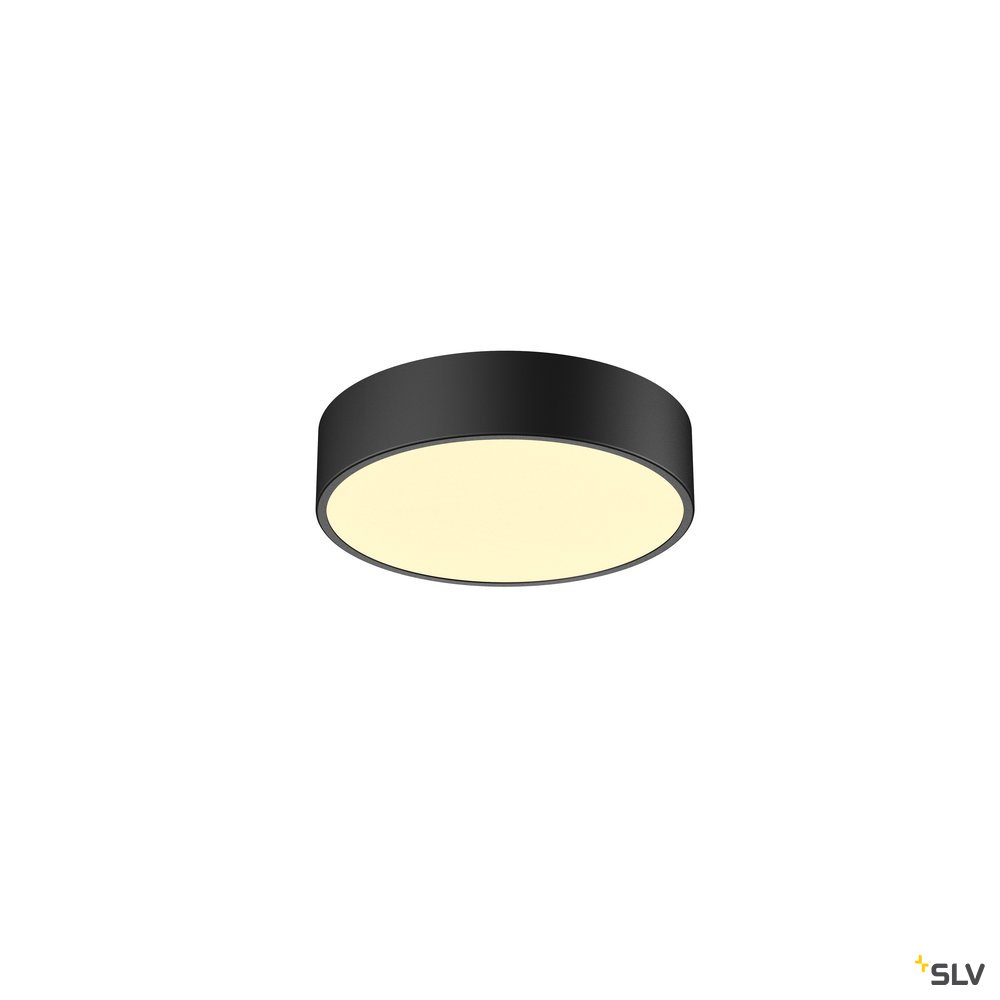 SLV MEDO 30 CW, CORONA, LED Indoor Wand- und Deckenaufbauleuchte, TRIAC, schwarz, 3000/4000K