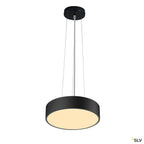 SLV MEDO 30 CW, CORONA, LED Indoor Wand- und Deckenaufbauleuchte, TRIAC, schwarz, 3000/4000K