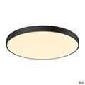 SLV MEDO 90 CW CORONA, LED Indoor Wand- und Deckenaufbauleuchte TRIAC schwarz 3000/4000K