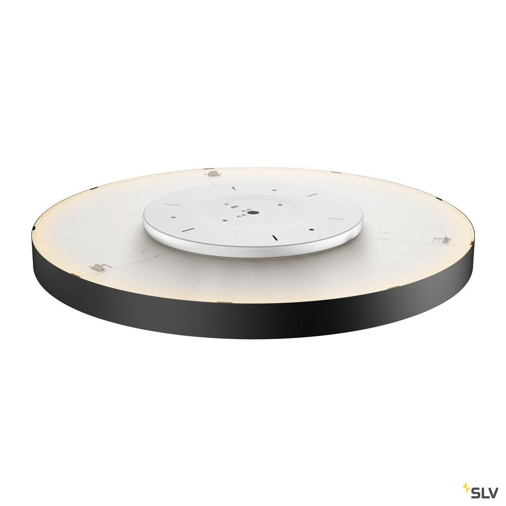 SLV MEDO 90 CW CORONA, LED Indoor Wand- und Deckenaufbauleuchte TRIAC schwarz 3000/4000K