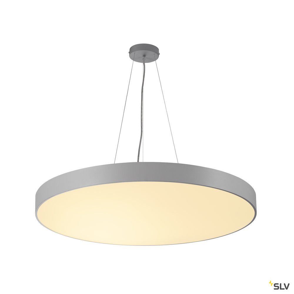SLV MEDO 90 CW CORONA, LED Indoor Wand- und Deckenaufbauleuchte TRIAC grau 3000/4000K