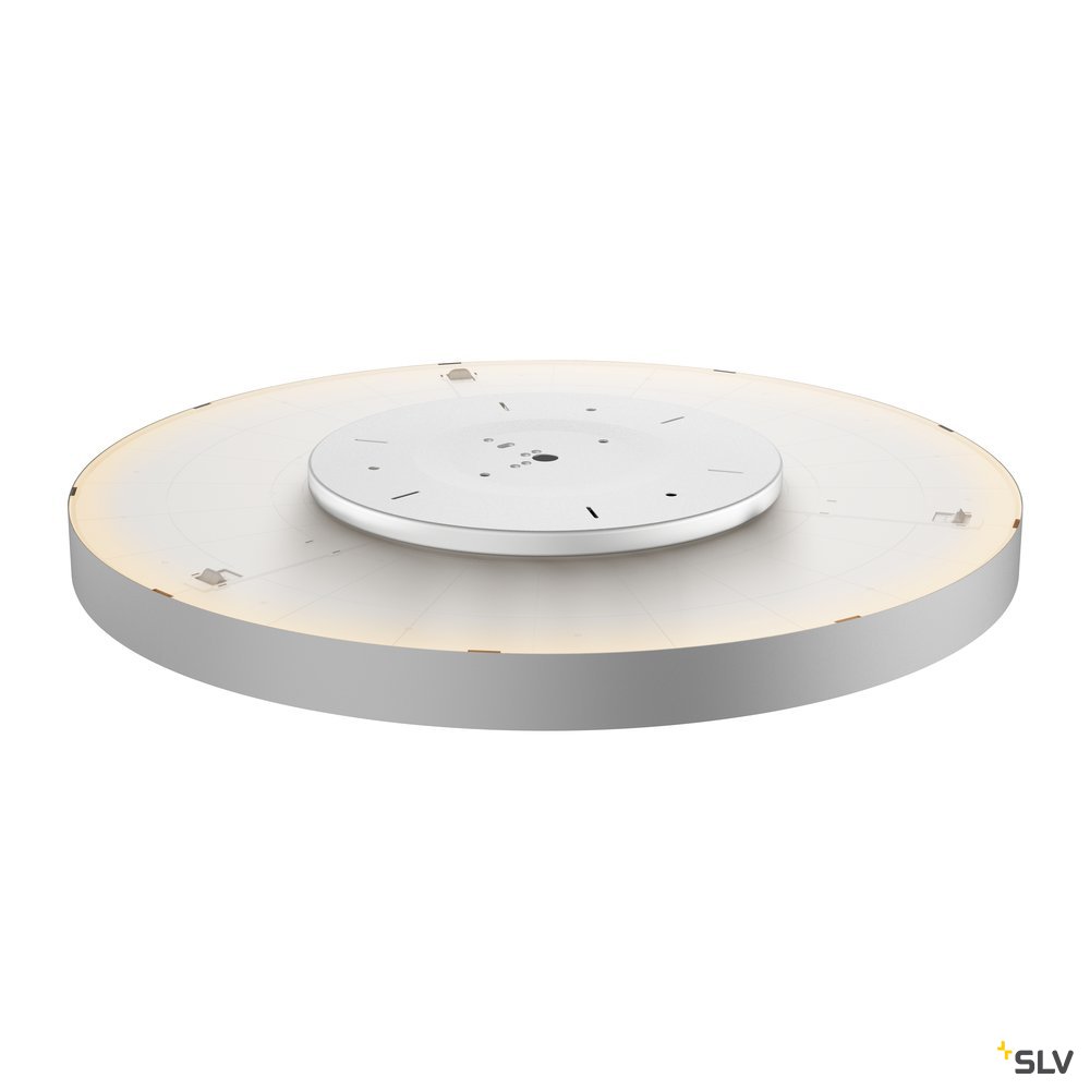 SLV MEDO 90 CW CORONA, LED Indoor Wand- und Deckenaufbauleuchte TRIAC grau 3000/4000K