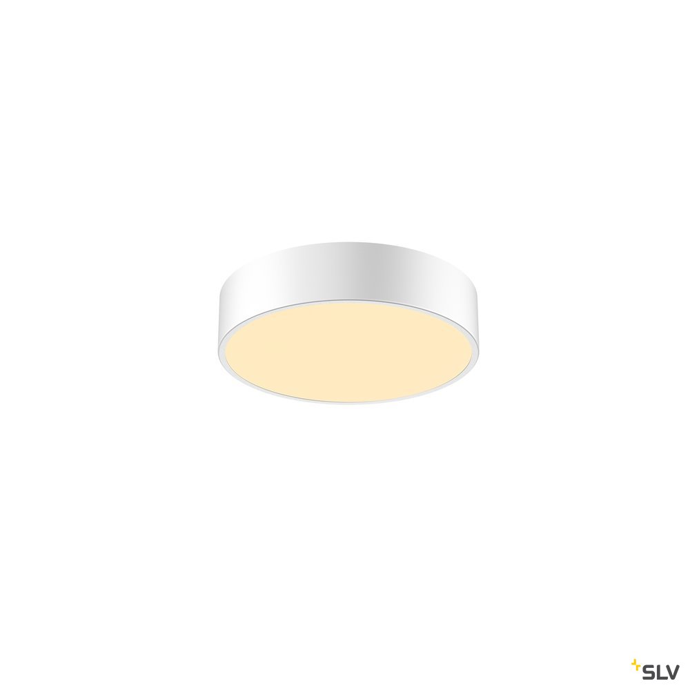 SLV MEDO 30 CW, CORONA, LED Indoor Wand- und Deckenaufbauleuchte, TRIAC, weiß, 3000/4000K