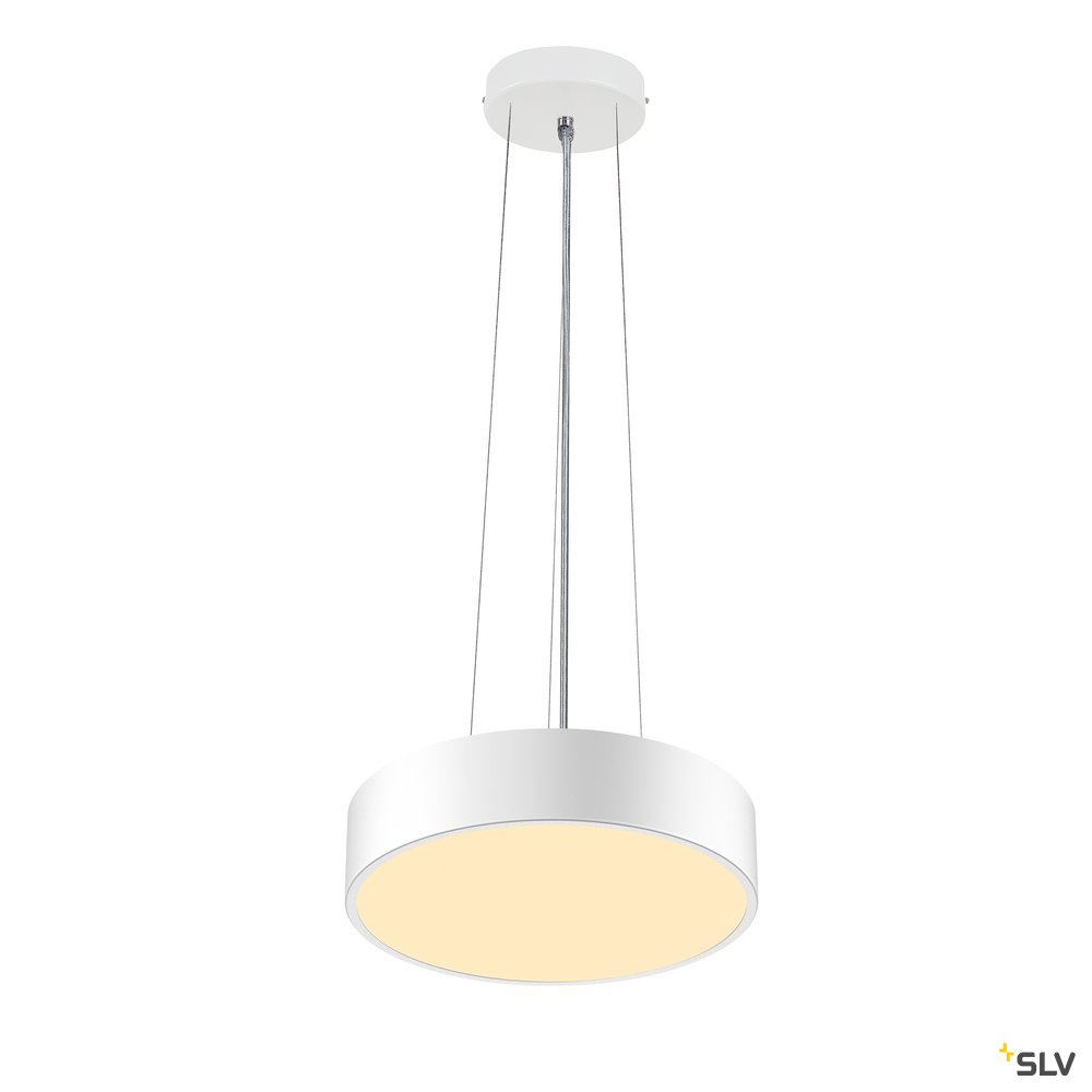 SLV MEDO 30 CW, CORONA, LED Indoor Wand- und Deckenaufbauleuchte, TRIAC, weiß, 3000/4000K