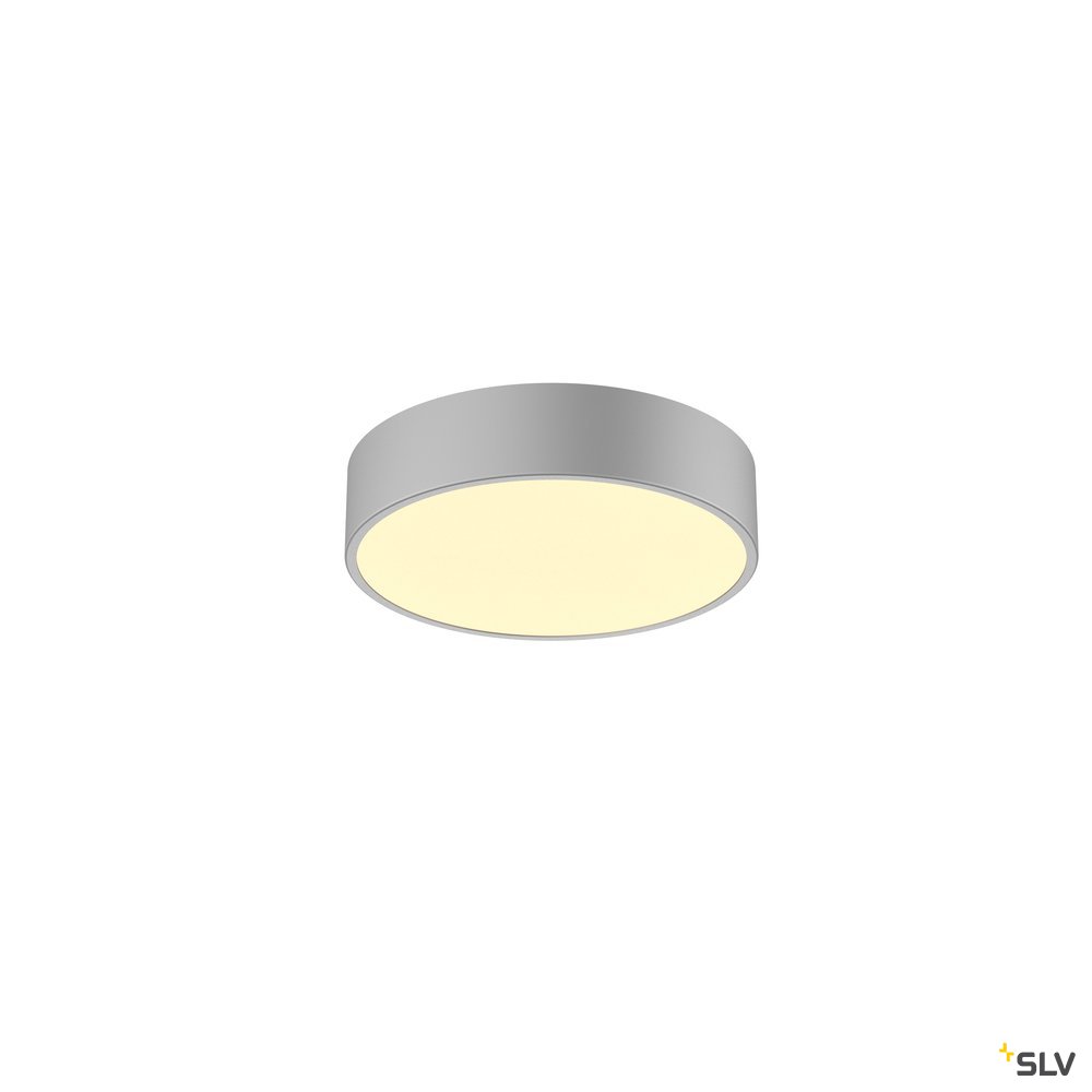 SLV MEDO 30 CW, CORONA, LED Indoor Wand- und Deckenaufbauleuchte, TRIAC, silbergrau 3000/4000K