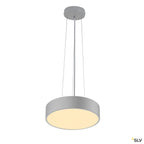 SLV MEDO 30 CW, CORONA, LED Indoor Wand- und Deckenaufbauleuchte, TRIAC, silbergrau 3000/4000K