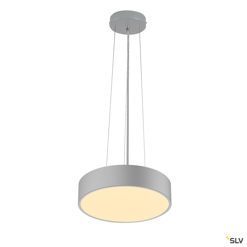 SLV MEDO 30 CW, CORONA, LED Indoor Wand- und Deckenaufbauleuchte, TRIAC, silbergrau 3000/4000K