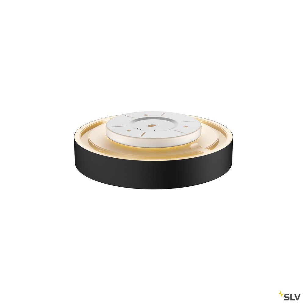 SLV MEDO 40 CW, CORONA, LED Indoor Wand- und Deckenaufbauleuchte, TRIAC, schwarz, 3000/4000K