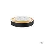 SLV MEDO 40 CW, CORONA, LED Indoor Wand- und Deckenaufbauleuchte, TRIAC, schwarz, 3000/4000K