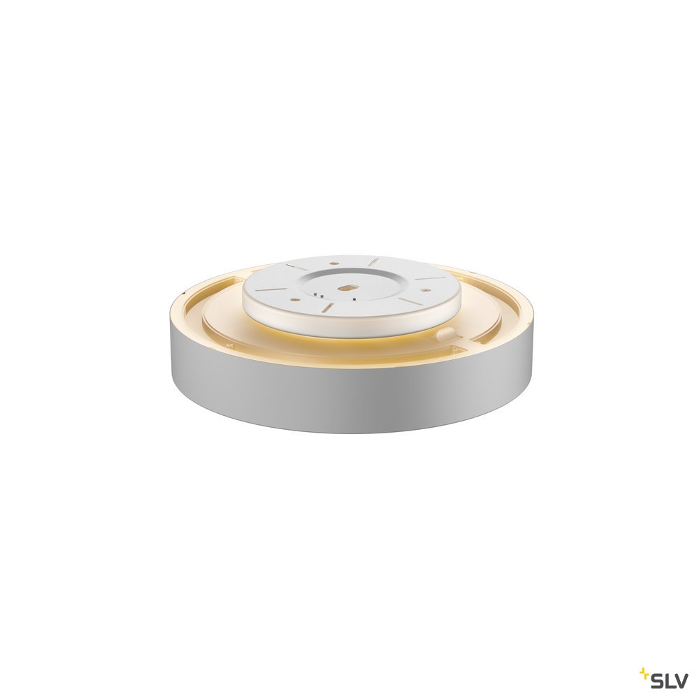 SLV MEDO 40 CW, CORONA, LED Indoor Wand- und Deckenaufbauleuchte, TRIAC, silbergrau 3000/4000K