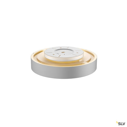 SLV MEDO 40 CW, CORONA, LED Indoor Wand- und Deckenaufbauleuchte, TRIAC, silbergrau 3000/4000K