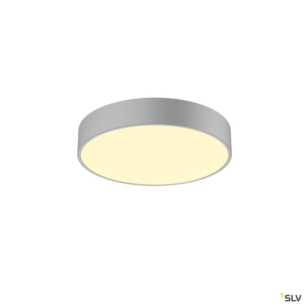 SLV MEDO 40 CW, CORONA, LED Indoor Wand- und Deckenaufbauleuchte, TRIAC, silbergrau 3000/4000K