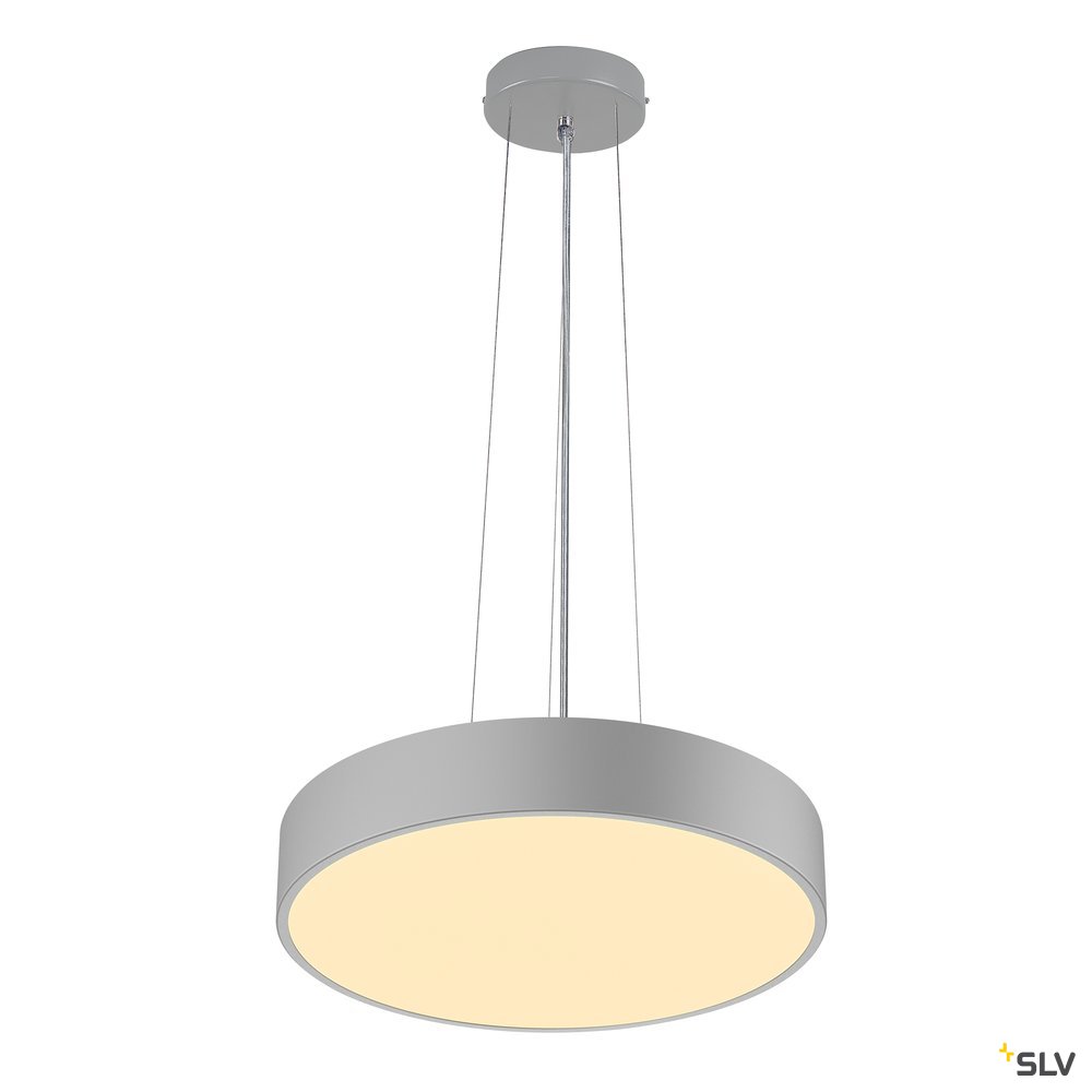 SLV MEDO 40 CW, CORONA, LED Indoor Wand- und Deckenaufbauleuchte, TRIAC, silbergrau 3000/4000K