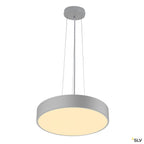 SLV MEDO 40 CW, CORONA, LED Indoor Wand- und Deckenaufbauleuchte, TRIAC, silbergrau 3000/4000K