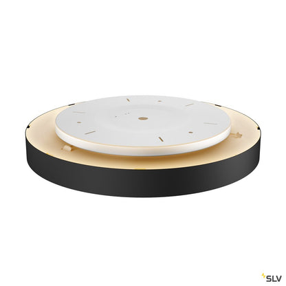 SLV MEDO 60 CW, CORONA, LED Indoor Wand- und Deckenaufbauleuchte, TRIAC, schwarz, 3000/4000K