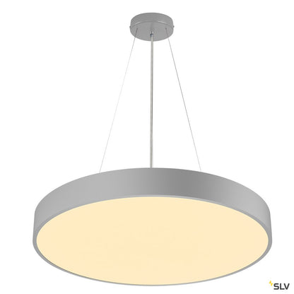 SLV MEDO 60 CW, CORONA, LED Indoor Wand- und Deckenaufbauleuchte, TRIAC, silbergrau 3000/4000K